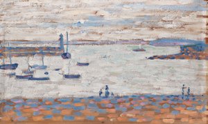 The Entry to the Port, Portrieux by Paul Signac